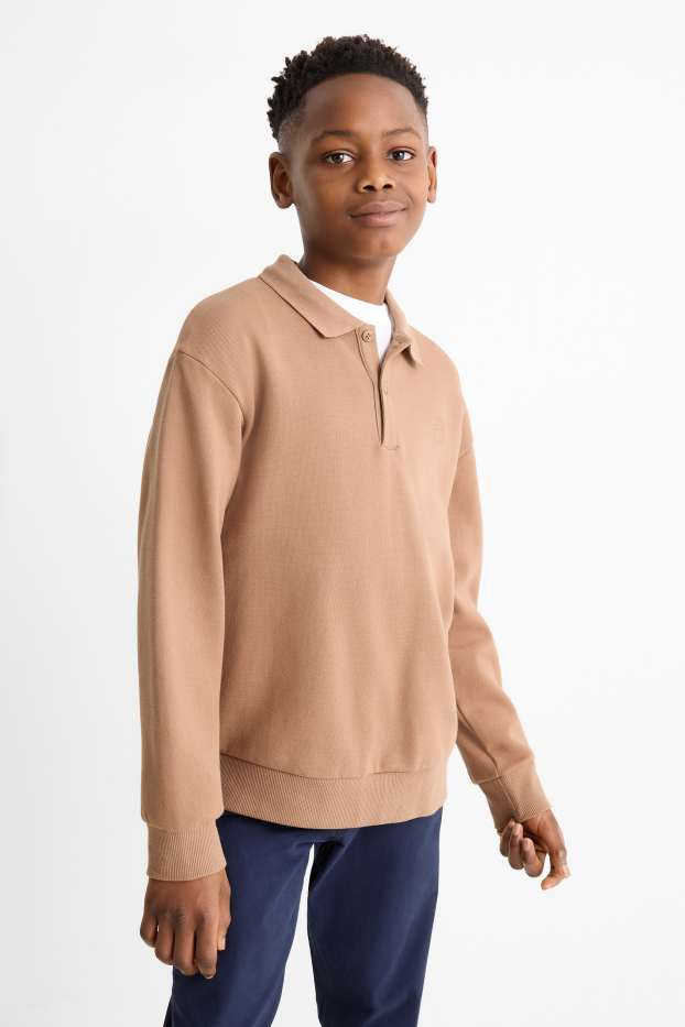 Nen - Dessuadora - texturada - marró