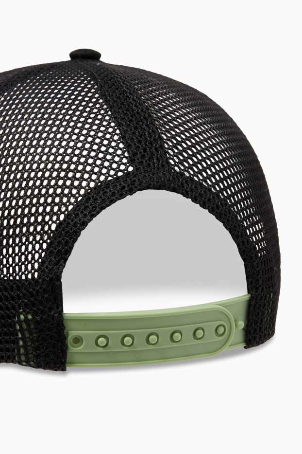 Děti - chlapci - Minecraft - kšiltovka - s reflexními prvky - světle zelená