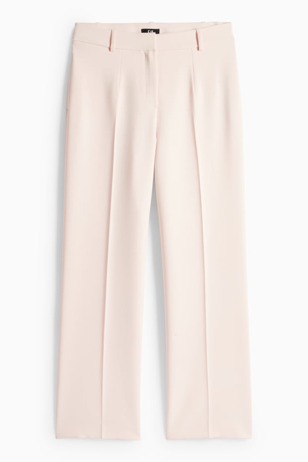 Donna - Pantaloni business - vita media - regular fit - rosa