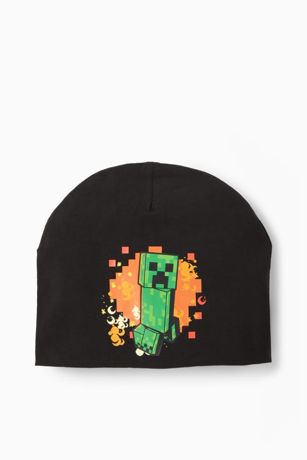 Copii - Băieți - Minecraft - căciulă - negru