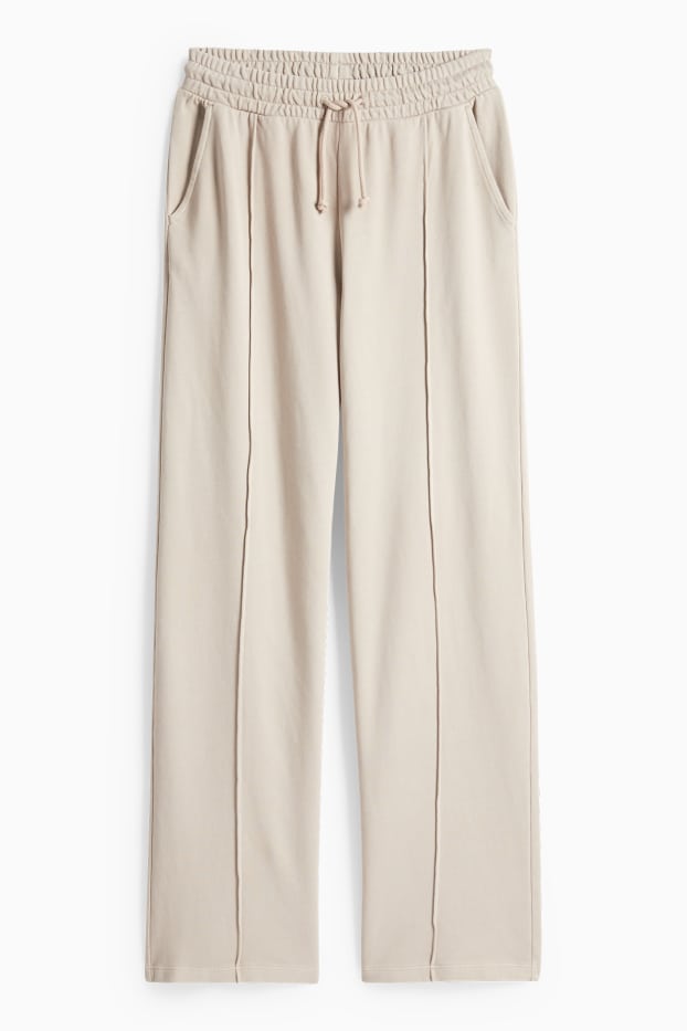 Dámské - Natahovací kalhoty - béžová