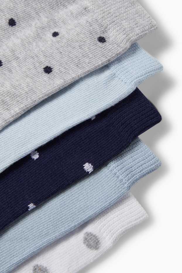 Damen - Multipack 5er - Socken - hellgrau