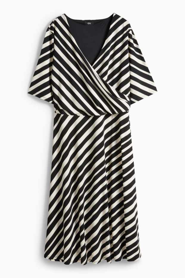 Dames - Jurk - zwart / wit