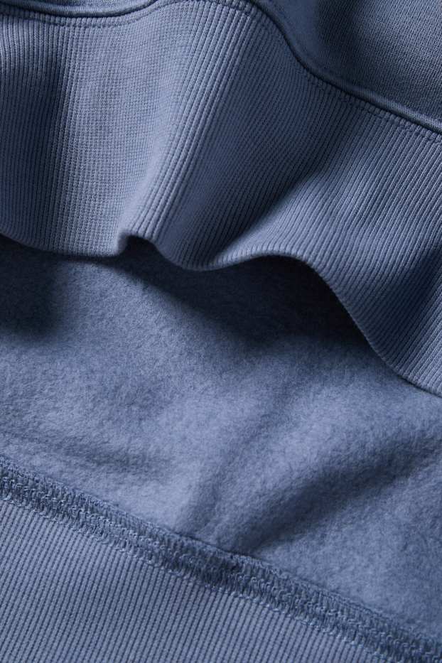 Hommes - Sweat à capuche Oversize - bleu