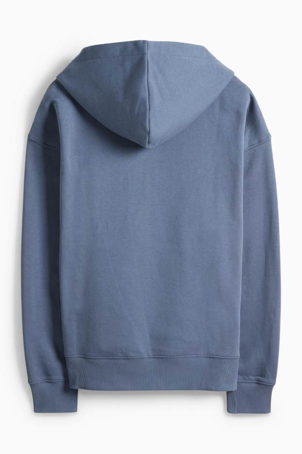 Hommes - Sweat à capuche Oversize - bleu