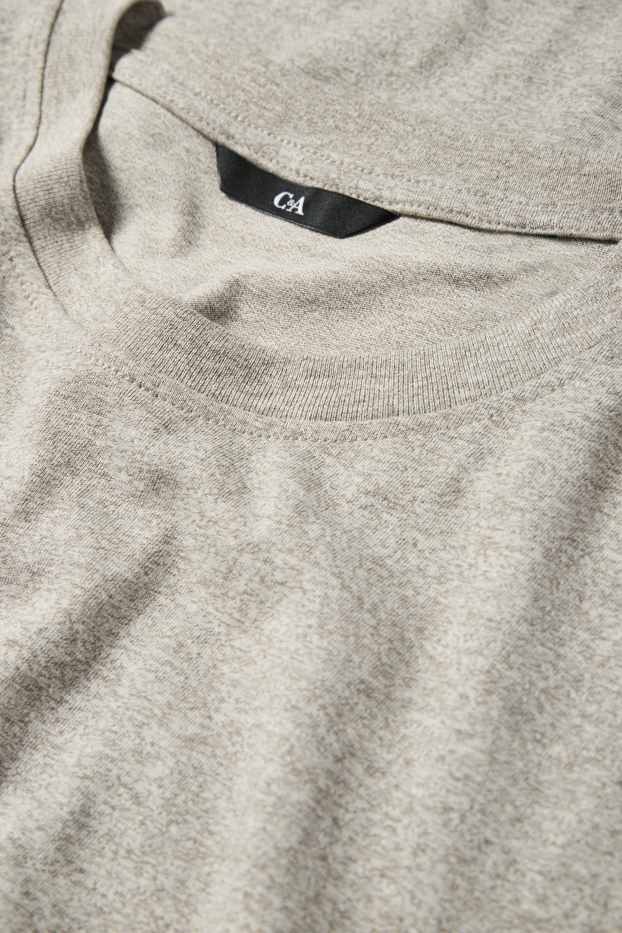 Bărbați - Tricou - regular fit - gri melanj