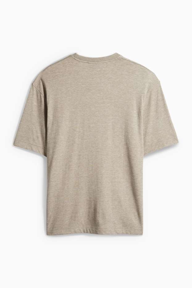 Herren - T-Shirt - Relaxed Fit - taupe