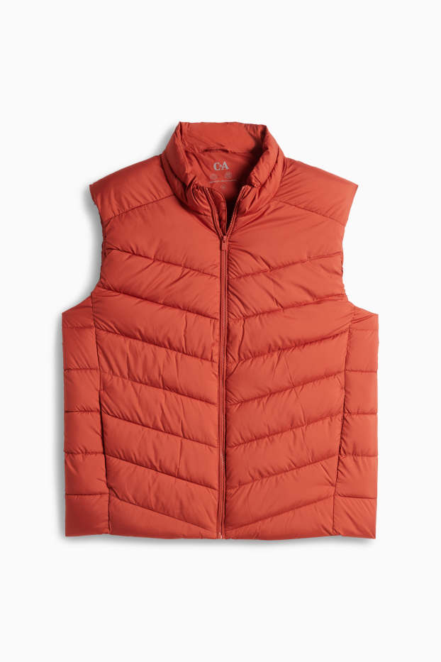 Uomo - Gilet trapuntato - arancione