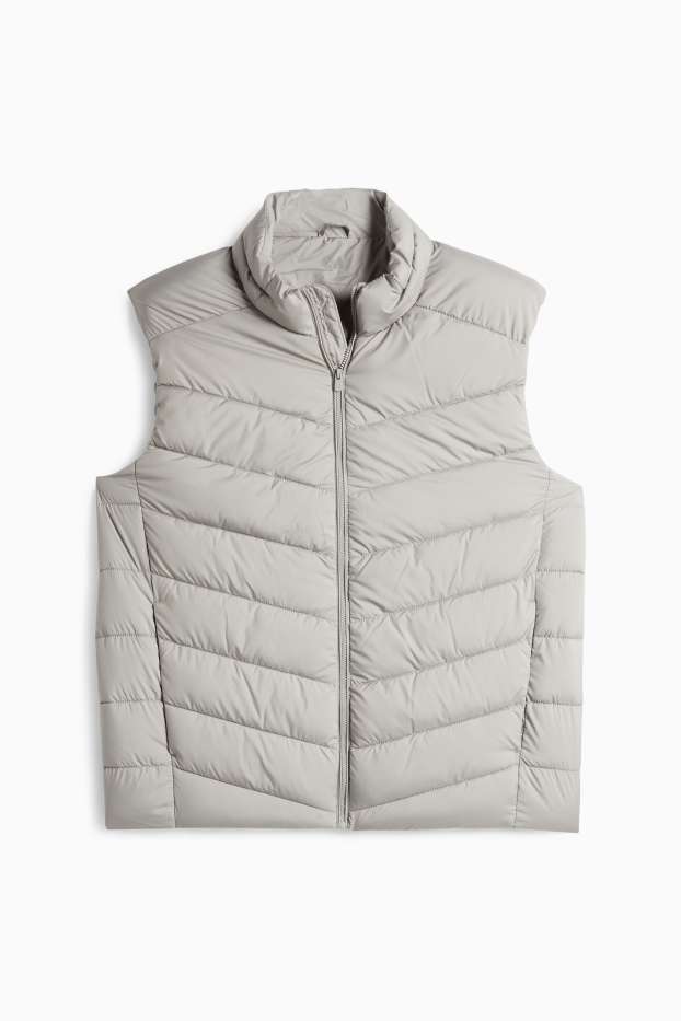 Uomo - Gilet trapuntato - grigio