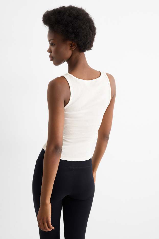 Dona - Top - acanalat - blanc