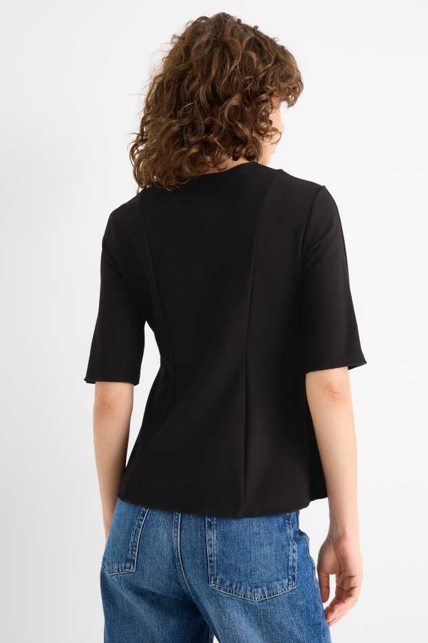 Dámské - Tričko - regular fit - černá