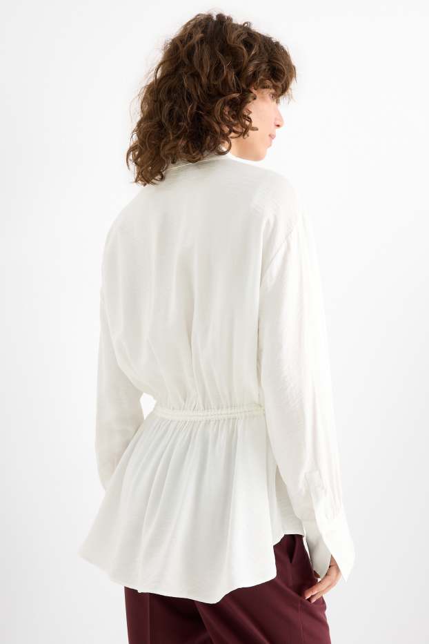 Women - Blouse - snow white