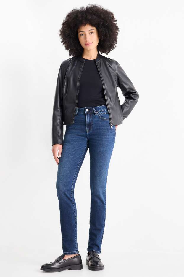 Damen - Slim Jeans - Thermojeans - LYCRA® - jeansblau