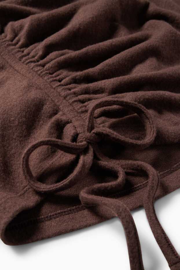 Dames - T-shirt - donkerbruin