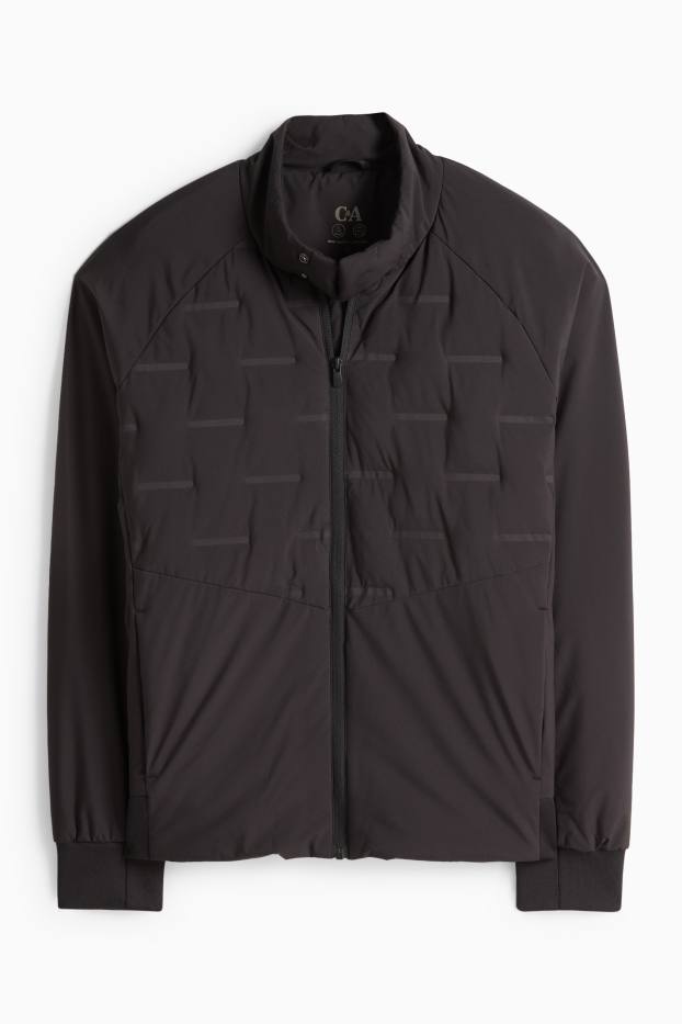 Heren - Gewatteerde jas - waterafstotend - zwart