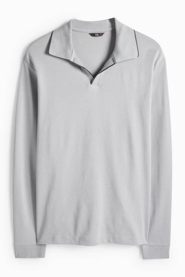 Pánské - Polokošile - šedá