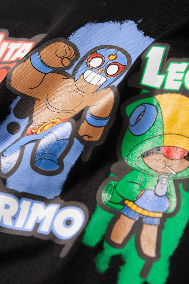 Kinder Jungen - Brawl Stars - Langarmshirt - schwarz