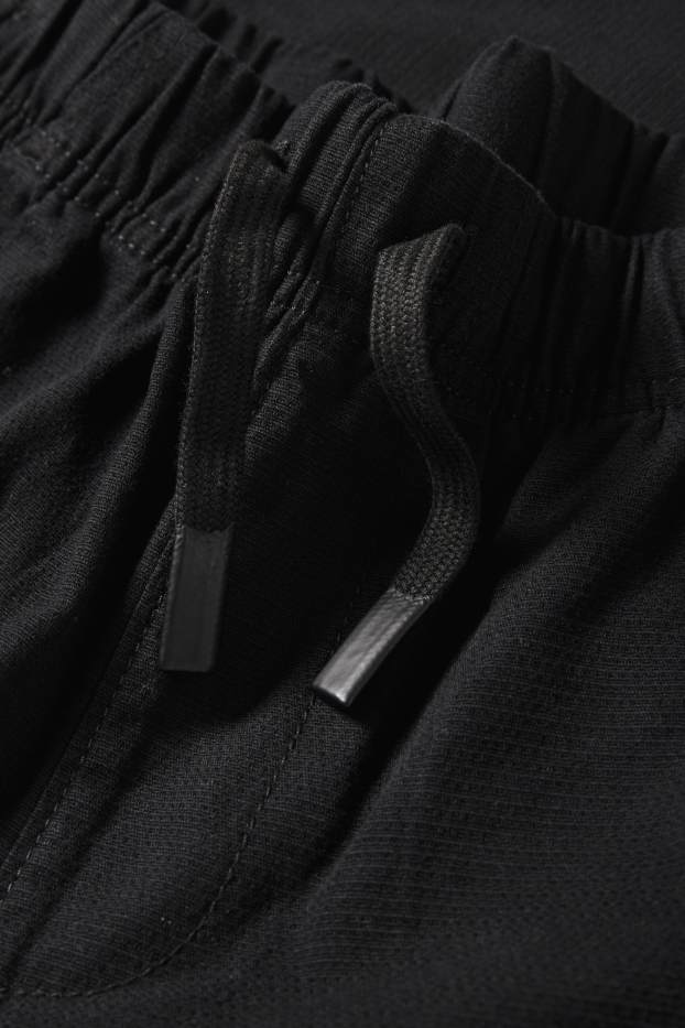 Enfants garçons - Pantalon cargo - texturé - noir