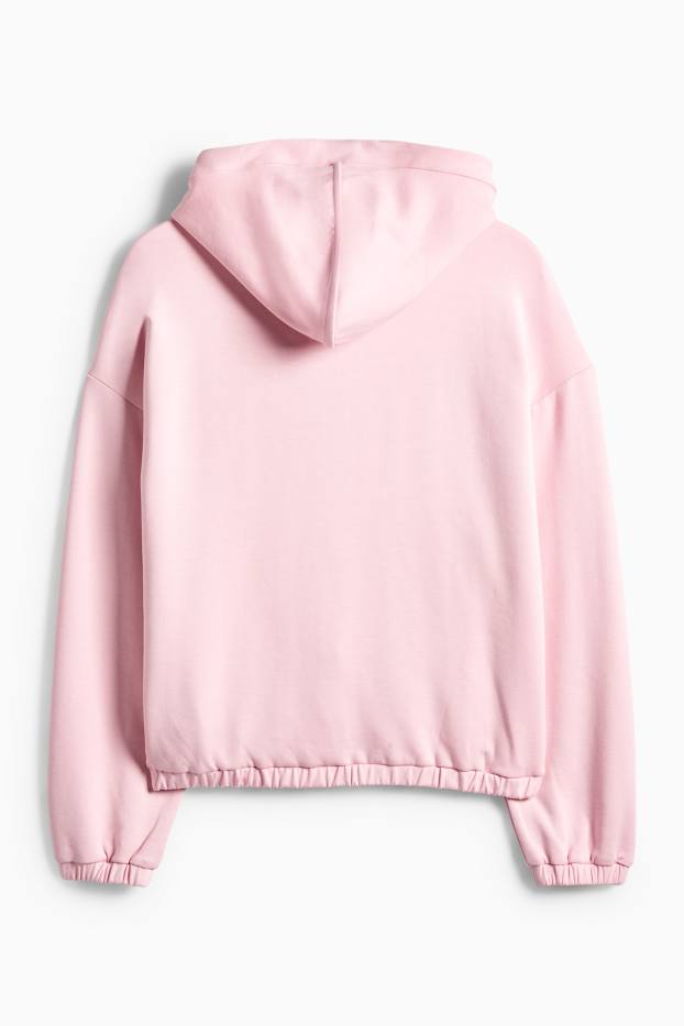 Damen - Sweatjacke mit Kapuze - rosa