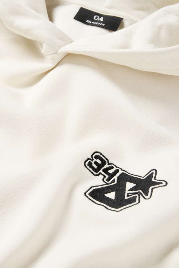 Herren - Oversized-Hoodie - hellbeige