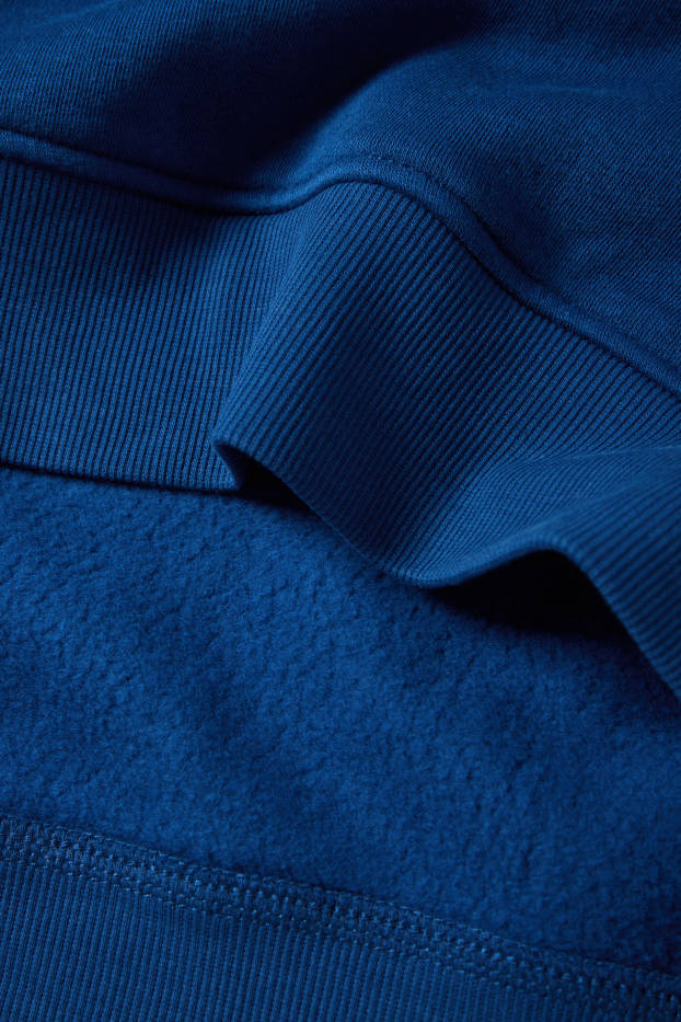 Hommes - Sweat à capuche Oversize - bleu foncé