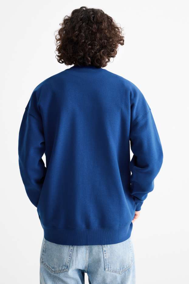 Bărbați - Bluză de molton - albastru închis