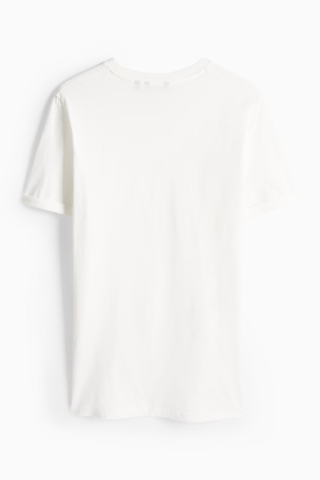 Pánské - Tričko - regular fit - bílá