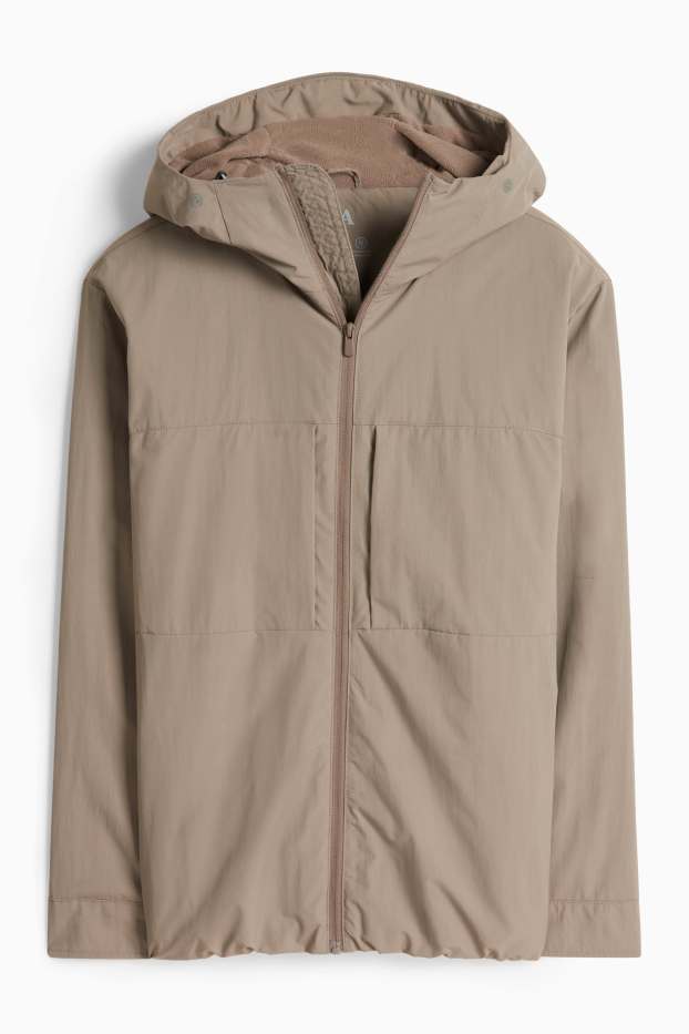 Pánské - Funkční bunda - světle hnědá