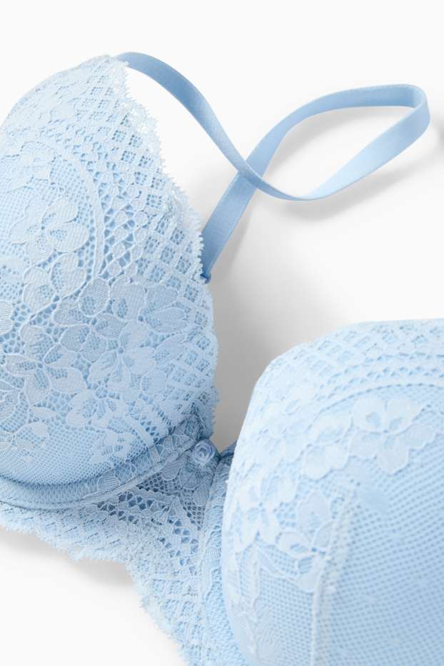 Damen - BH mit Bügel - FULL COVERAGE - wattiert - hellblau
