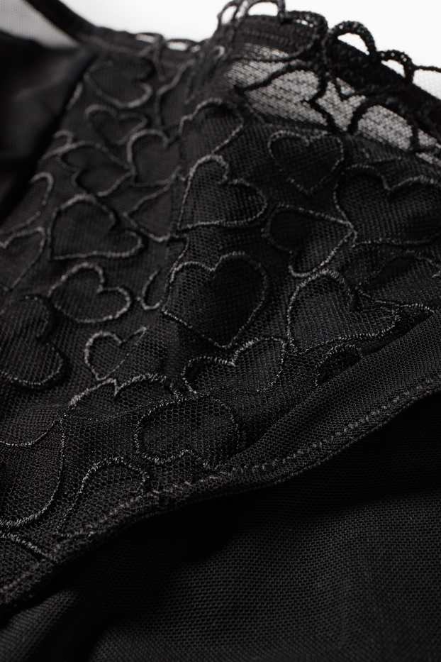 Damen - String - schwarz