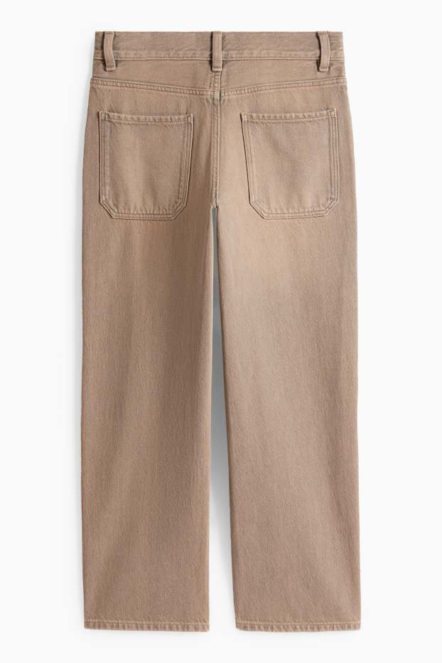 Children Boys - Loose jeans - denim-brown