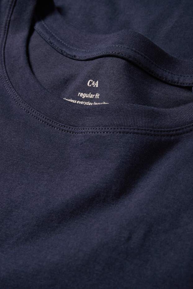 Femmes - T-shirt - regular fit - bleu foncé