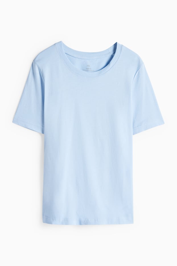 Femmes - T-shirt - regular fit - bleu clair