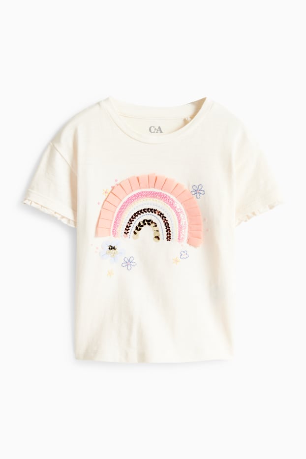 Enfants filles - T-shirt - blanc crème