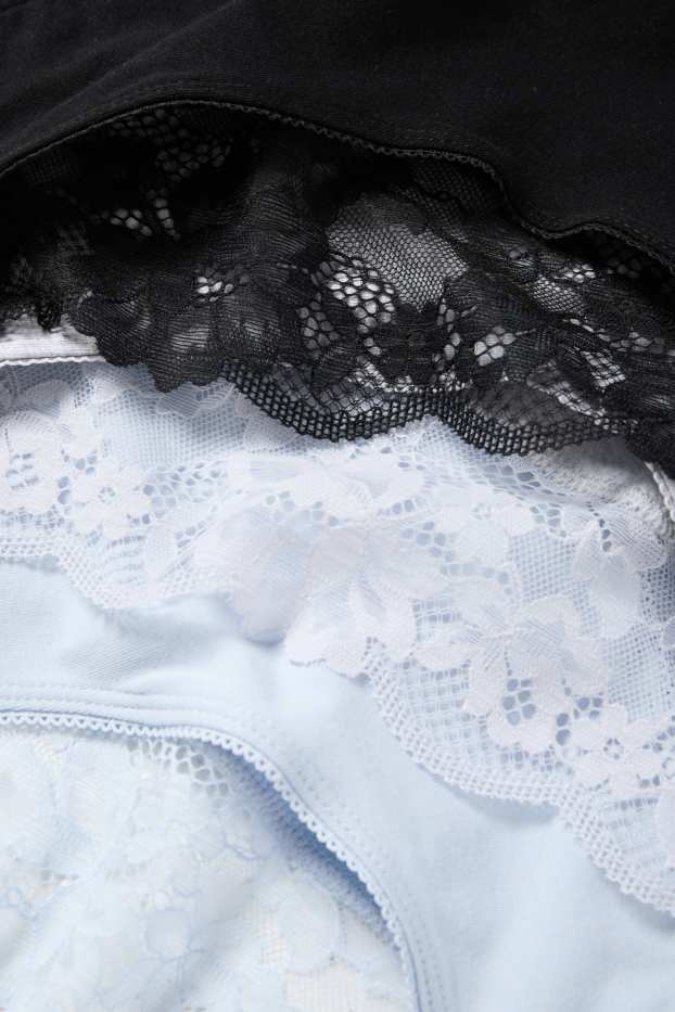 Women - Multipack of 3 - knickers - light blue