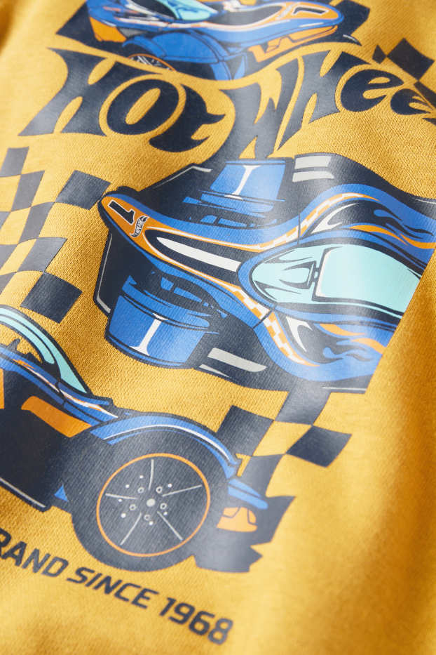 Děti - chlapci - Hot Wheels - mikina - světle oranžová