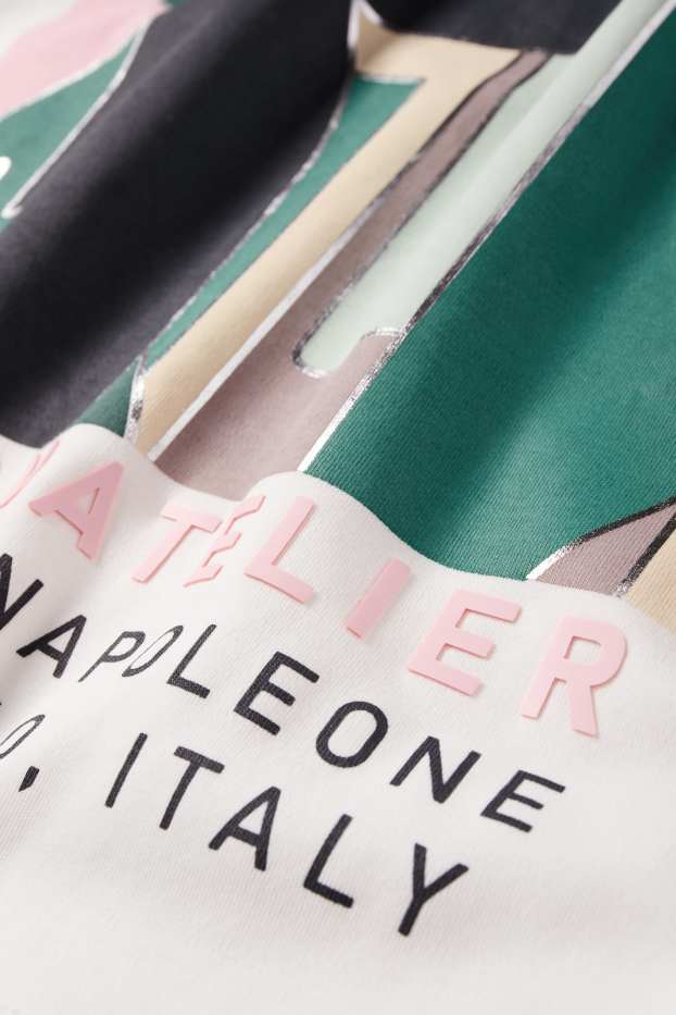 Dámské - Tričko - bílá/tmavozelené