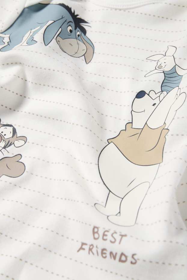 Unisex - Winnie Puuh - Baby-Body - gestreift - cremeweiß