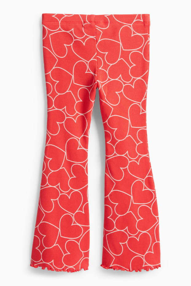 Kinderen: meisjes - Leggings - rood