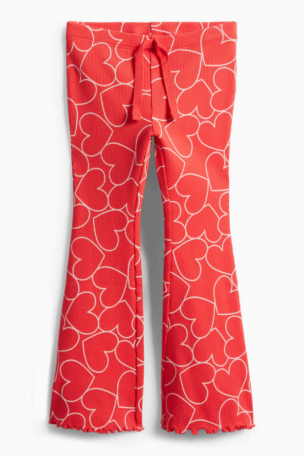 Kinderen: meisjes - Leggings - rood