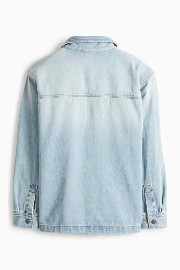 Kinder Jungen - Jeanshemd - helljeansblau