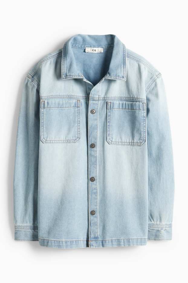 Kinder Jungen - Jeanshemd - helljeansblau