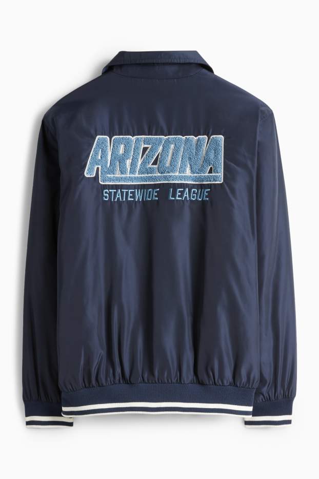 Děti - chlapci - Arizona - college bunda - tmavomodrá