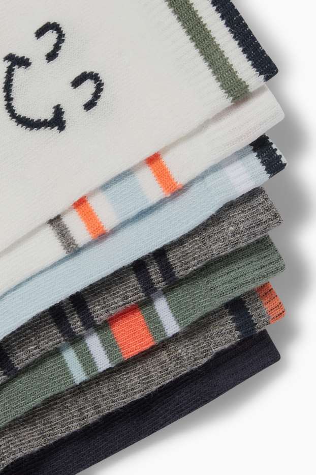 Bambini - Confezione da da 7 - smorfia - calze con motivo - bianco / crema