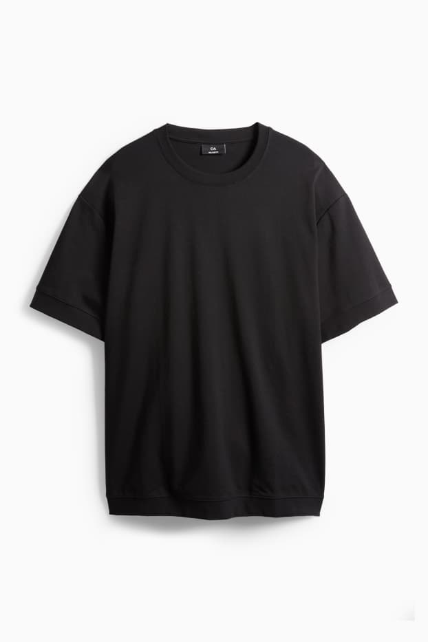 Herren - T-Shirt - Relaxed Fit - schwarz