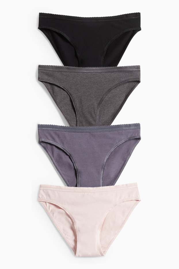 Damen - Multipack 4er - Slip - rosa
