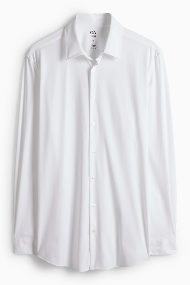 Pánské - Business košile - bílá