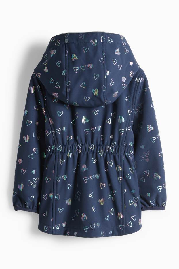 Děti - dívky - Softshellová bunda - tmavomodrá