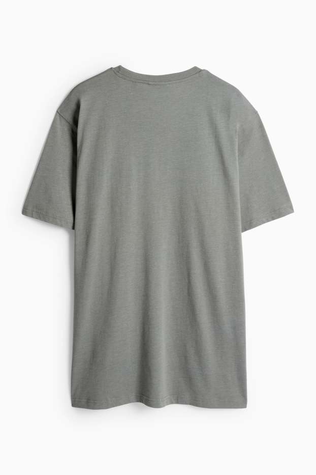 Pánské - Tričko - šedá