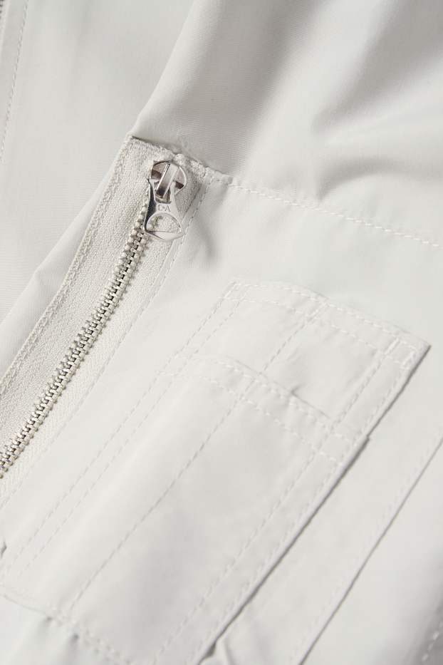 Pánské - Bomber - světle šedá